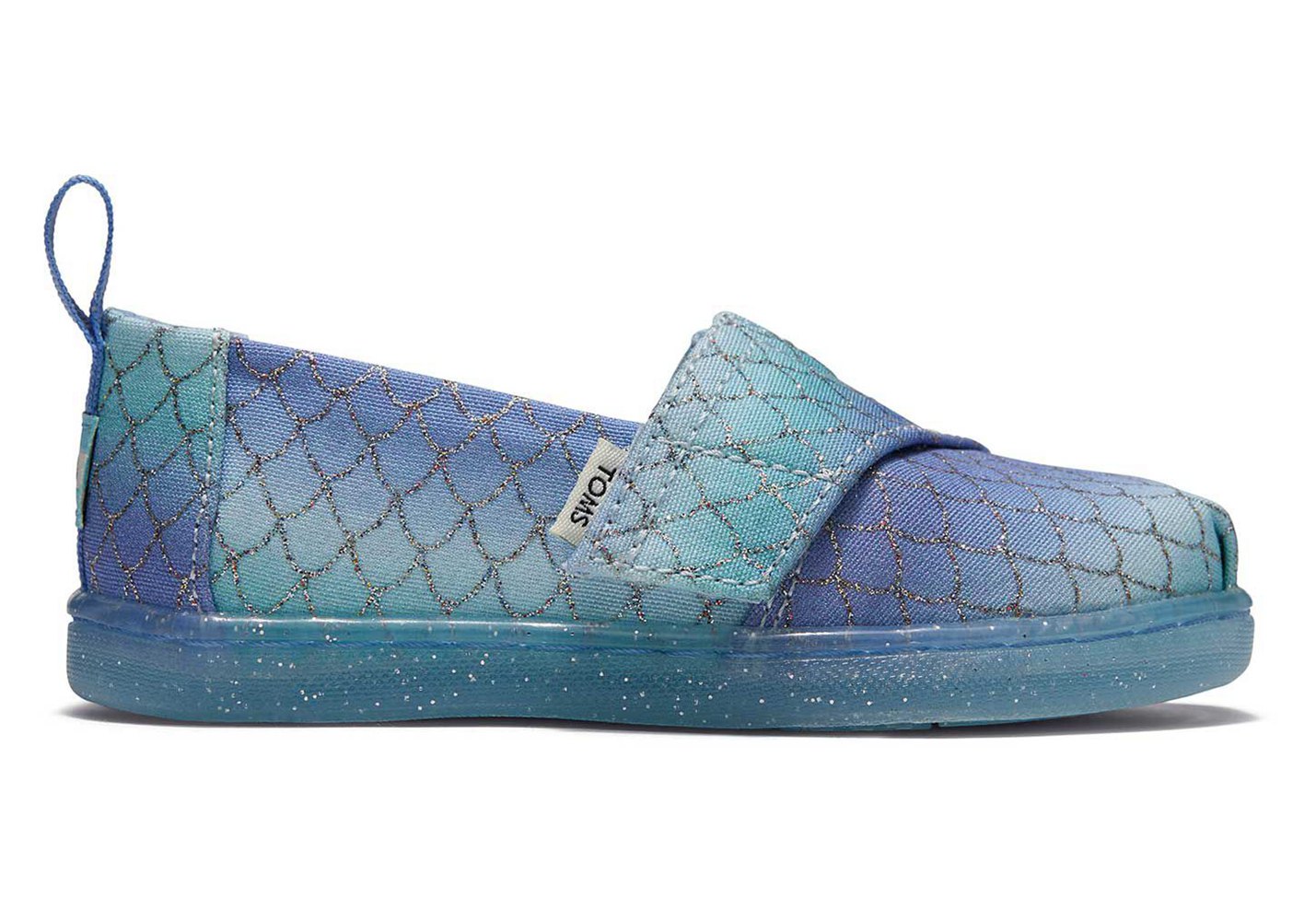 Toms Alpargata Tiny Mermaid Espadrille Blue - Kids - 38054-GBYQ